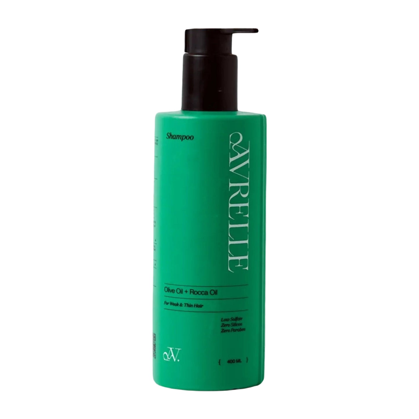 "Avrelle Olive Oil & Rocca Oil Shampoo 400ml for deep hair nourishment"