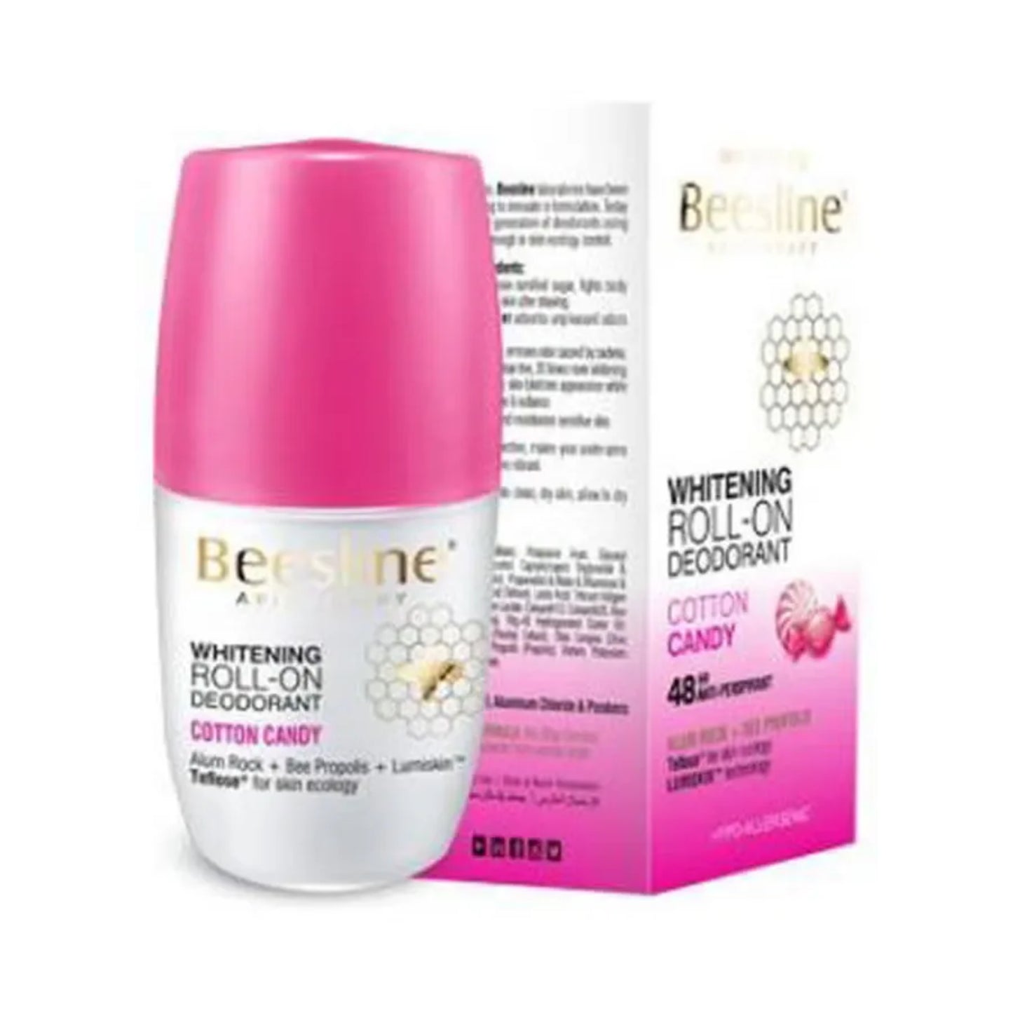 Beesline Whitening Roll-On Deodorant 50ml for underarm brightening