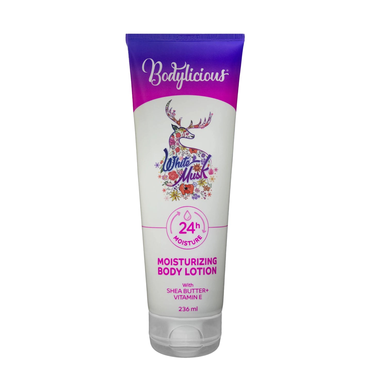 Bodylicious White Musk Body Lotion 236ml for skin hydration
