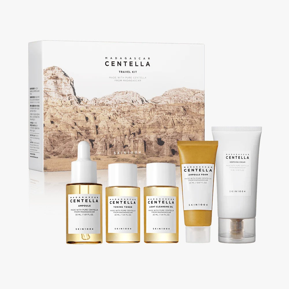 Centella Travel Kit - طقم سنتيلا للسفر للعناية المتكاملة بالبشرة الحساسة | Lumella