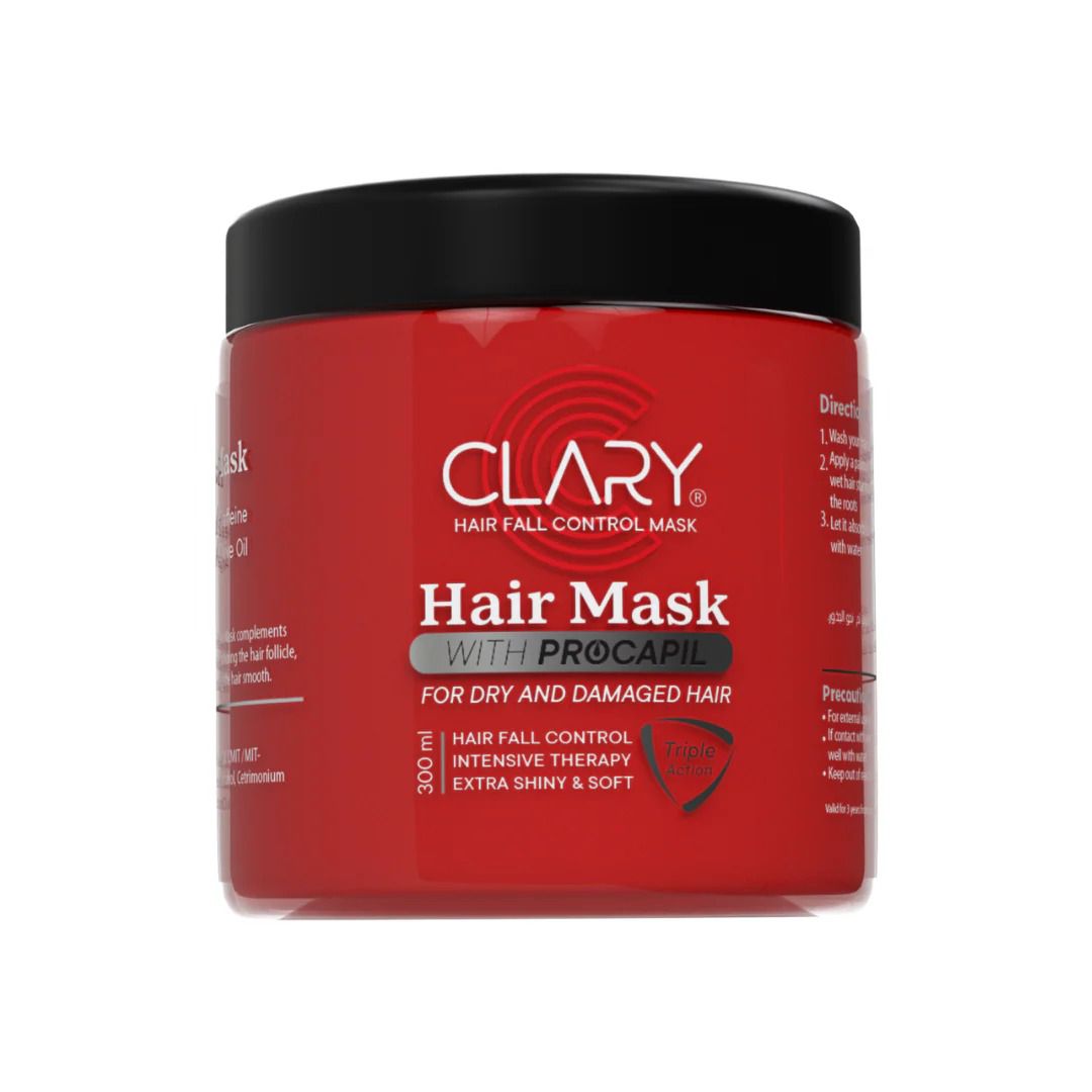 Clary Hair Mask 300ml - ماسك كلاري للشعر للترطيب العميق والإصلاح المكثف | Lumella