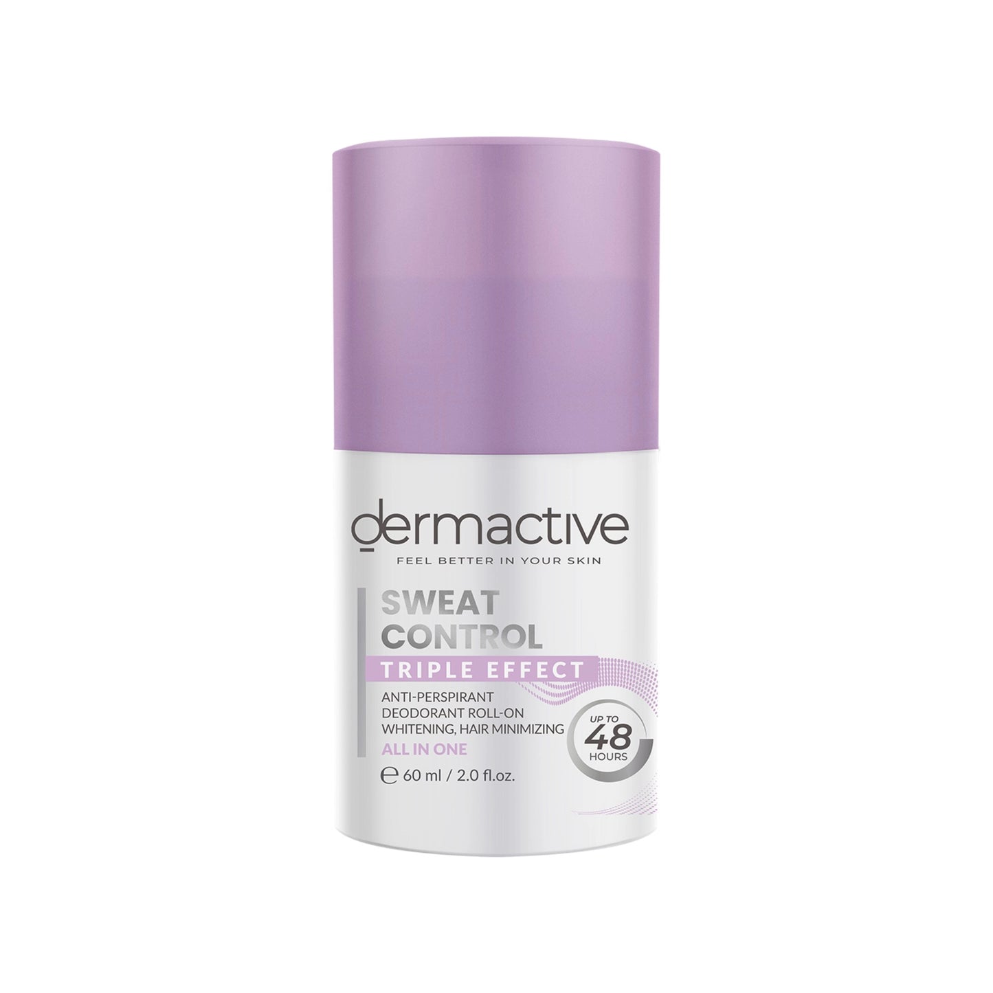 Dermactive Sweat Control Tri-Effect Roll-On 60ml for underarm protection