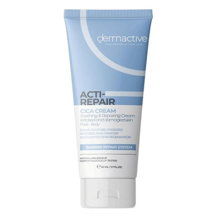 Dermactive Acti-Repair Cica Cream 50ml - كريم ديرماكتيف أكتي-ريبير بالسيكا لإصلاح وتهدئة البشرة الحساسة | Lumella