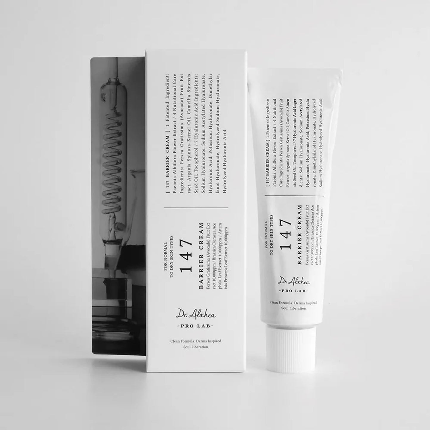 Tube and packaging of Dr. Althea 147 Barrier Cream on a white background