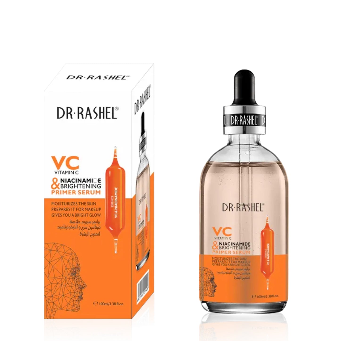 Dr. Rashel VC & Niacinamide Brightening Primer Serum 100ml for skin brightening