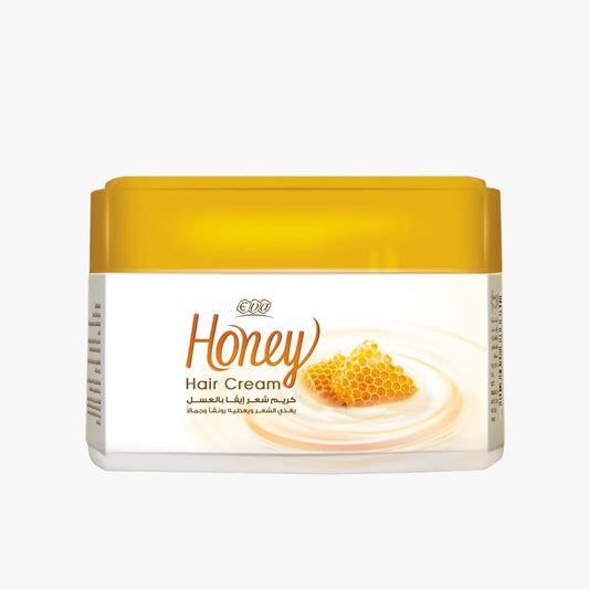 EVA Hair Cream for Normal Hair 185g Honey - كريم إيفا للشعر العادي بالعسل للتصفيف والترطيب | Lumella
