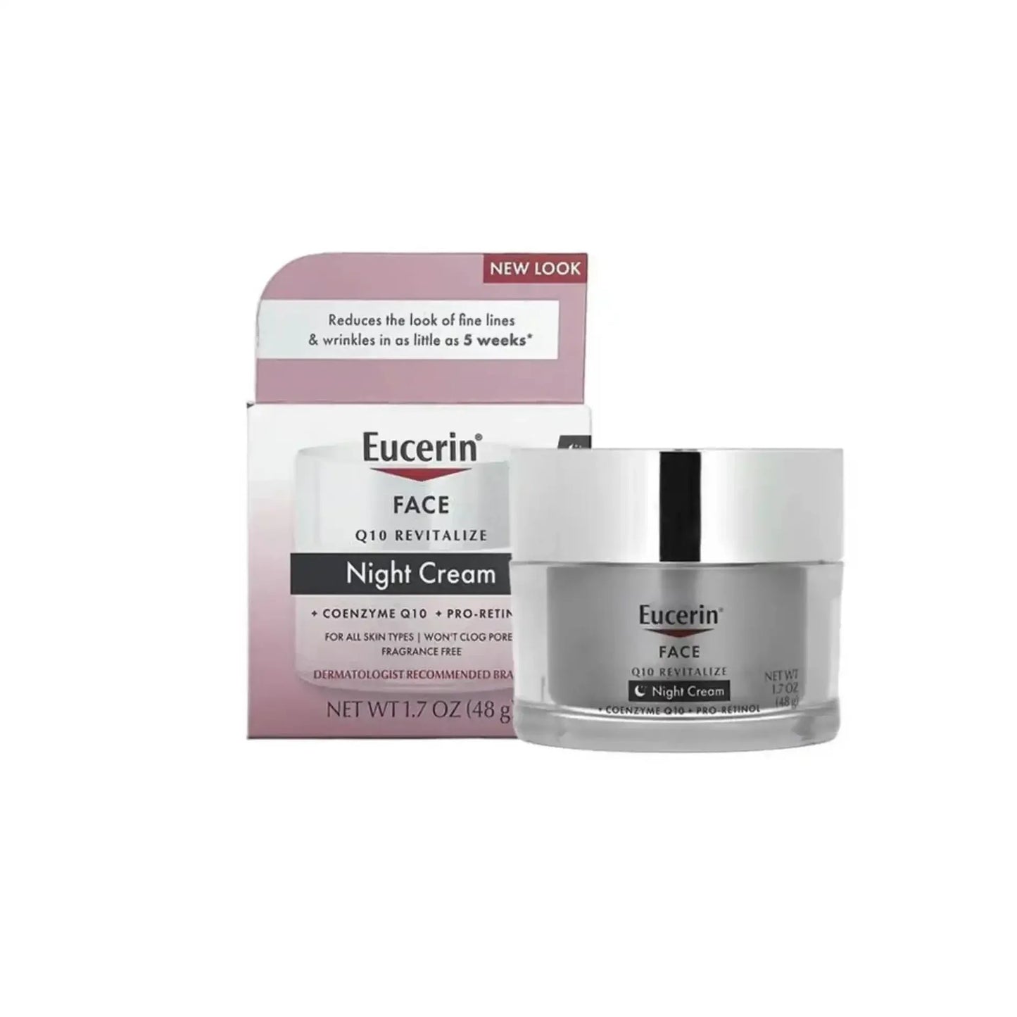 Eucerin Face Night Cream packaging on a white background