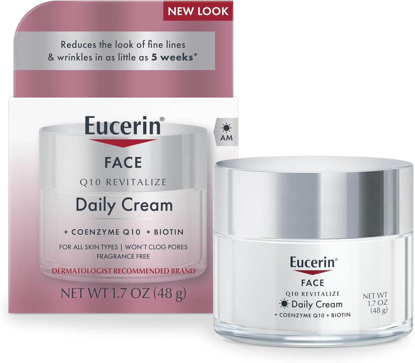 Eucerin Face Daily Cream packaging with a white background