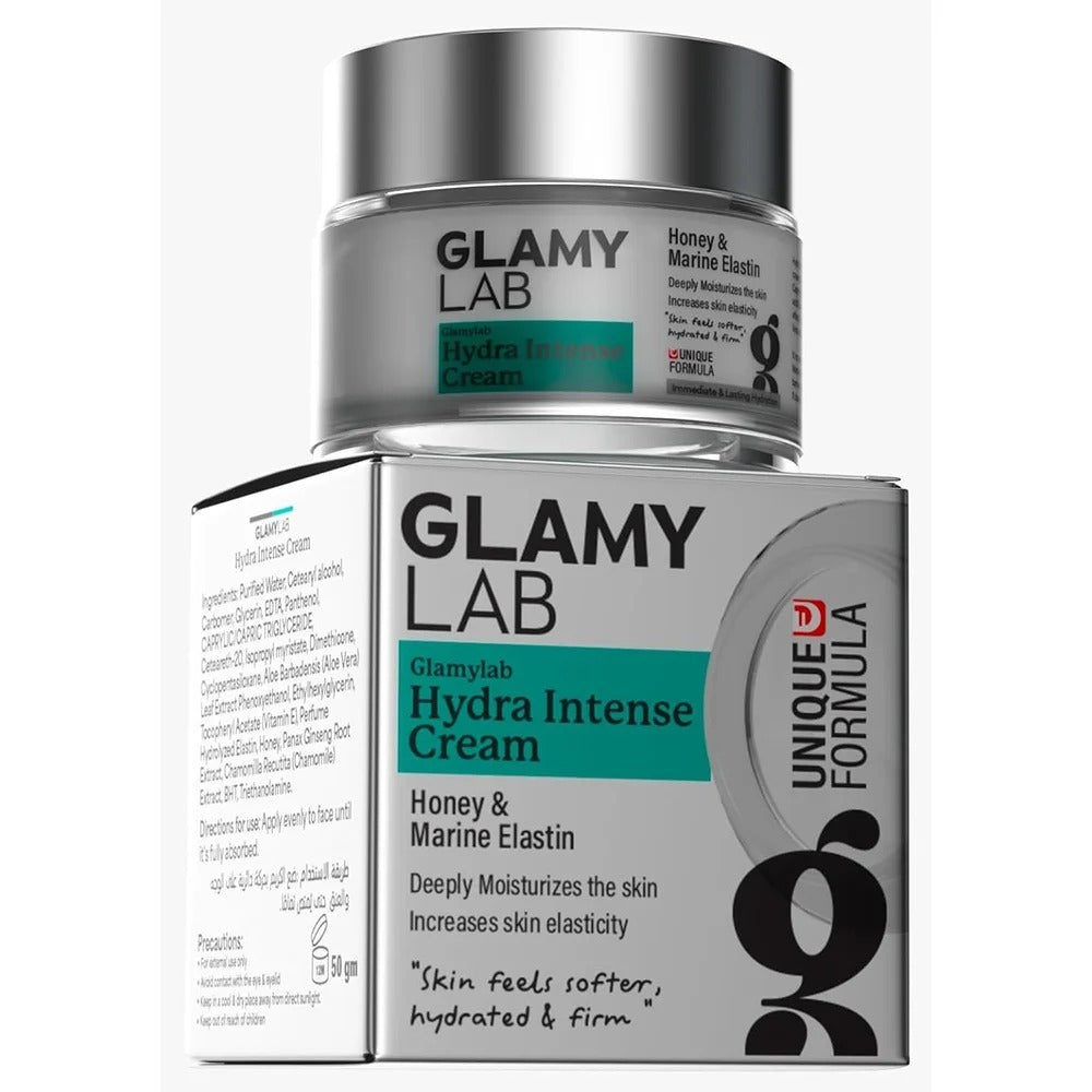 Glam Lab Hydra Intense Moisturizing Cream 50g - كريم جلام لاب هيدرا المكثف للترطيب العميق للبشرة | Lumella