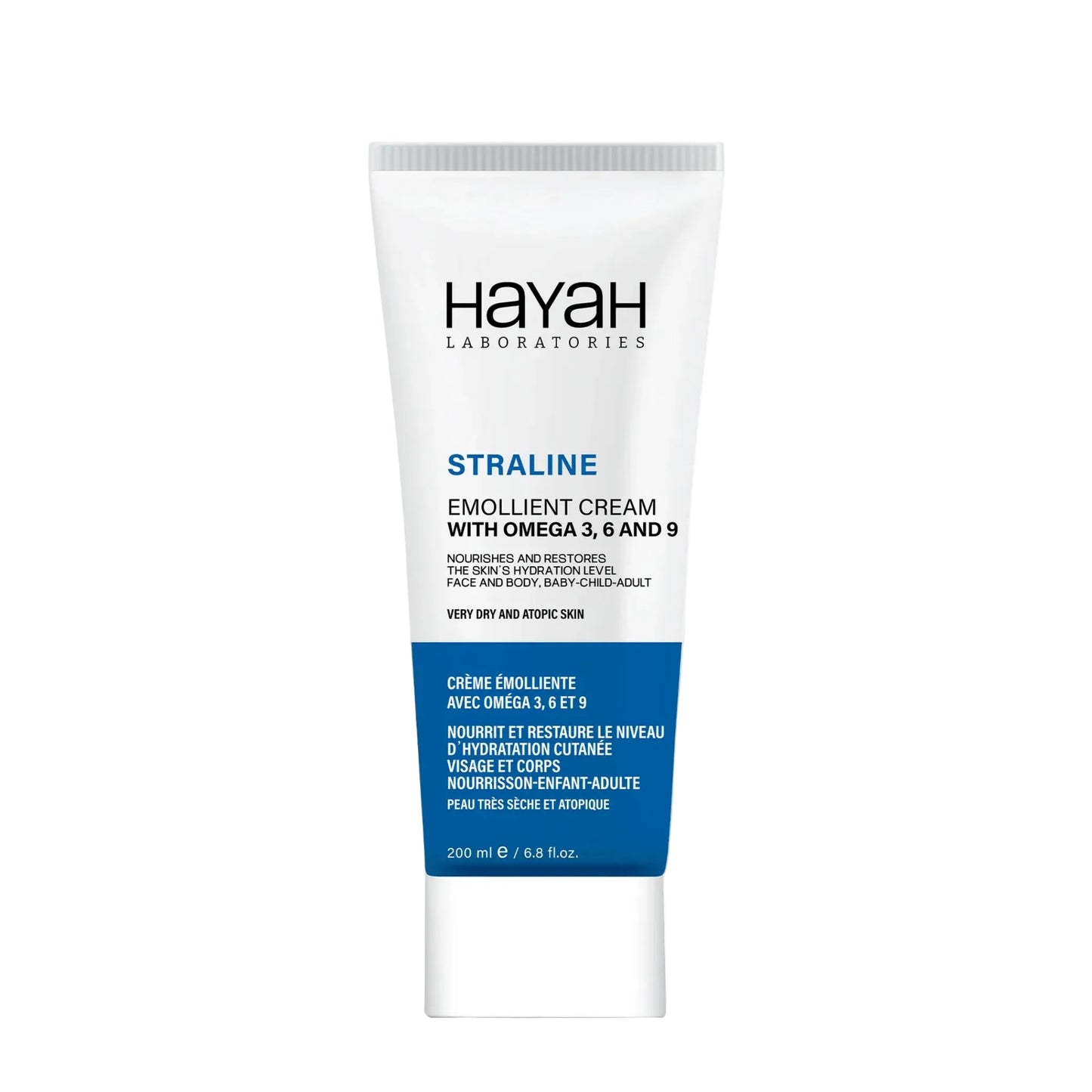Hayah Straline Emollient Cream 200ml for intensive hydration