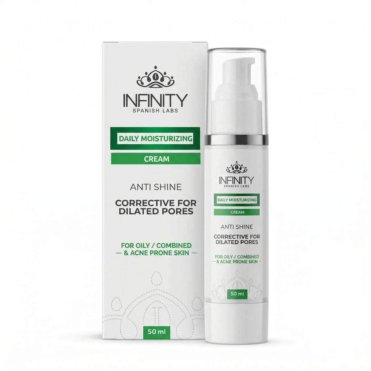Infinity Acne Daily Moisturizing Cream 50ml for acne-prone skin hydration
