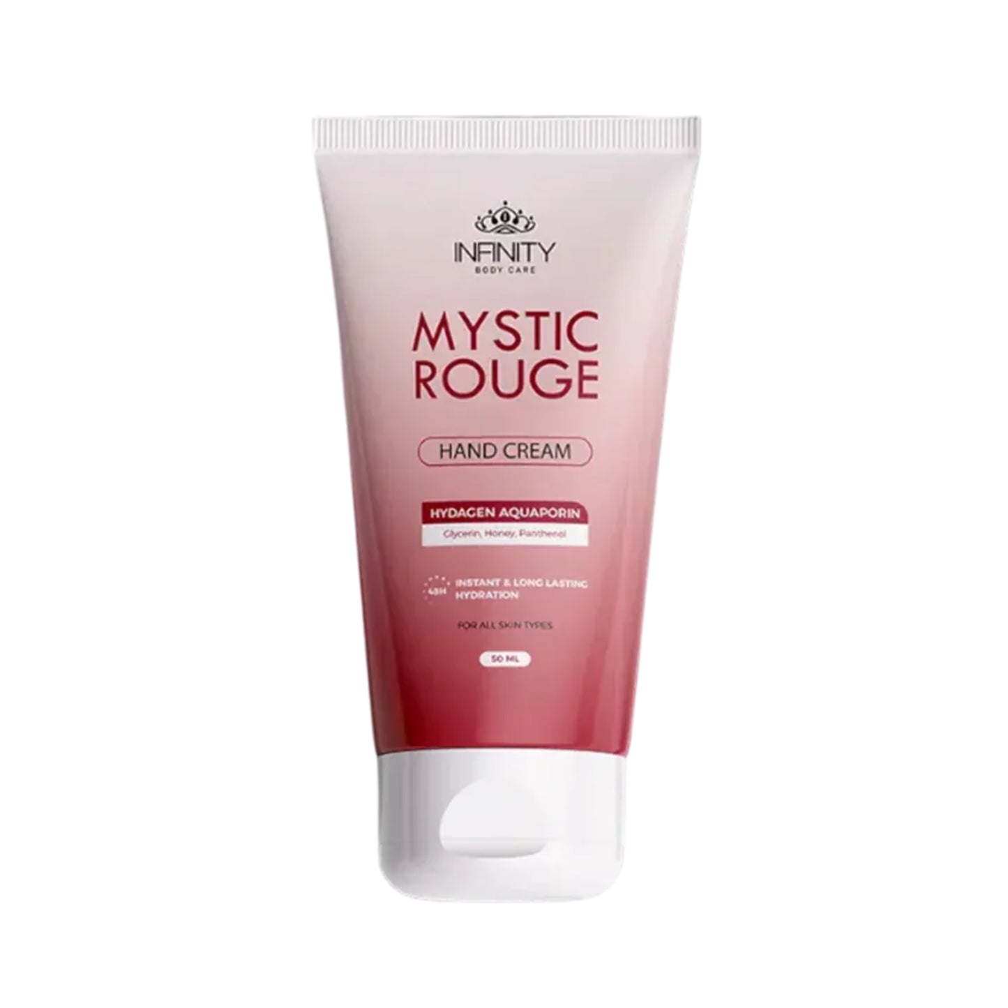 Infinity Hand Cream Hydagen Mystic Rouge 50ml for hand hydration