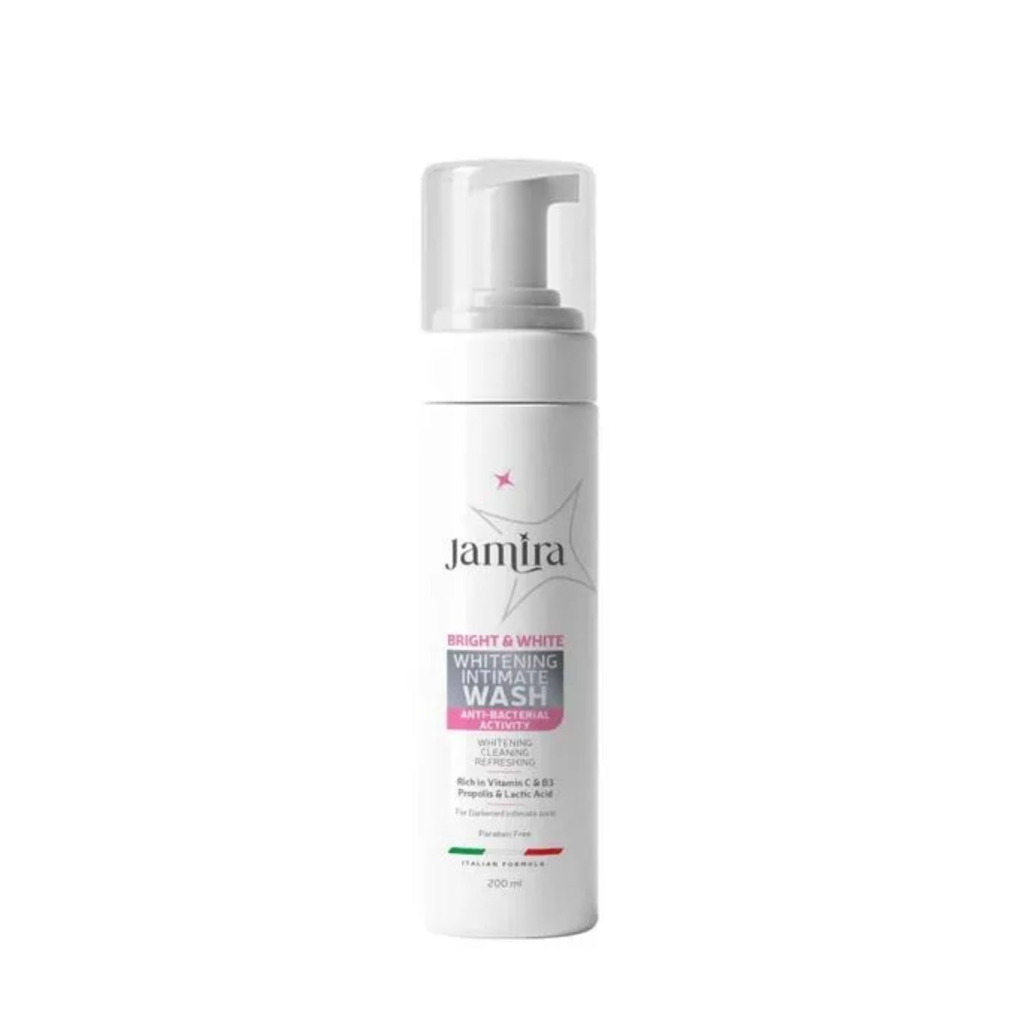 Jamira Whitening Sensitive Area Intimate Wash 200ml for gentle brightening