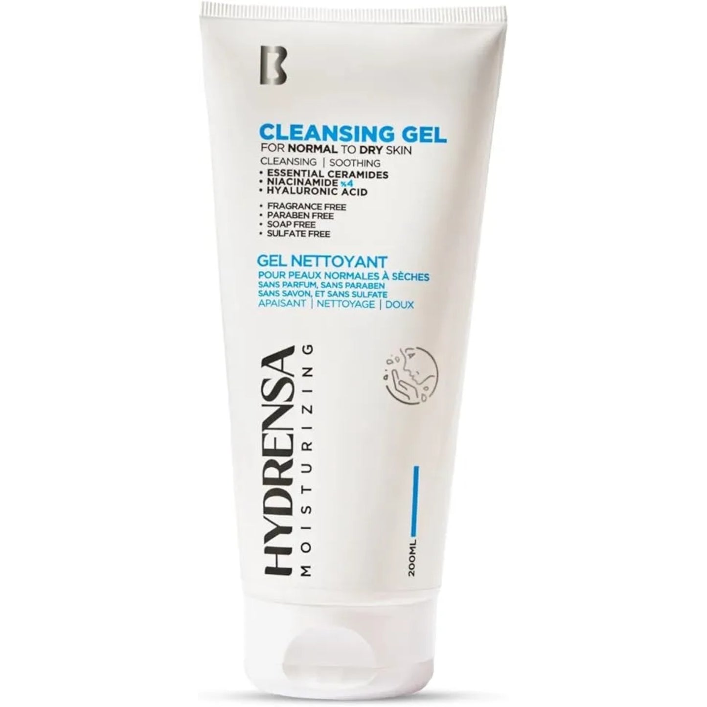 Kolagra Hydrensa Moisturizing Cleansing Gel 200ml for normal to dry skin