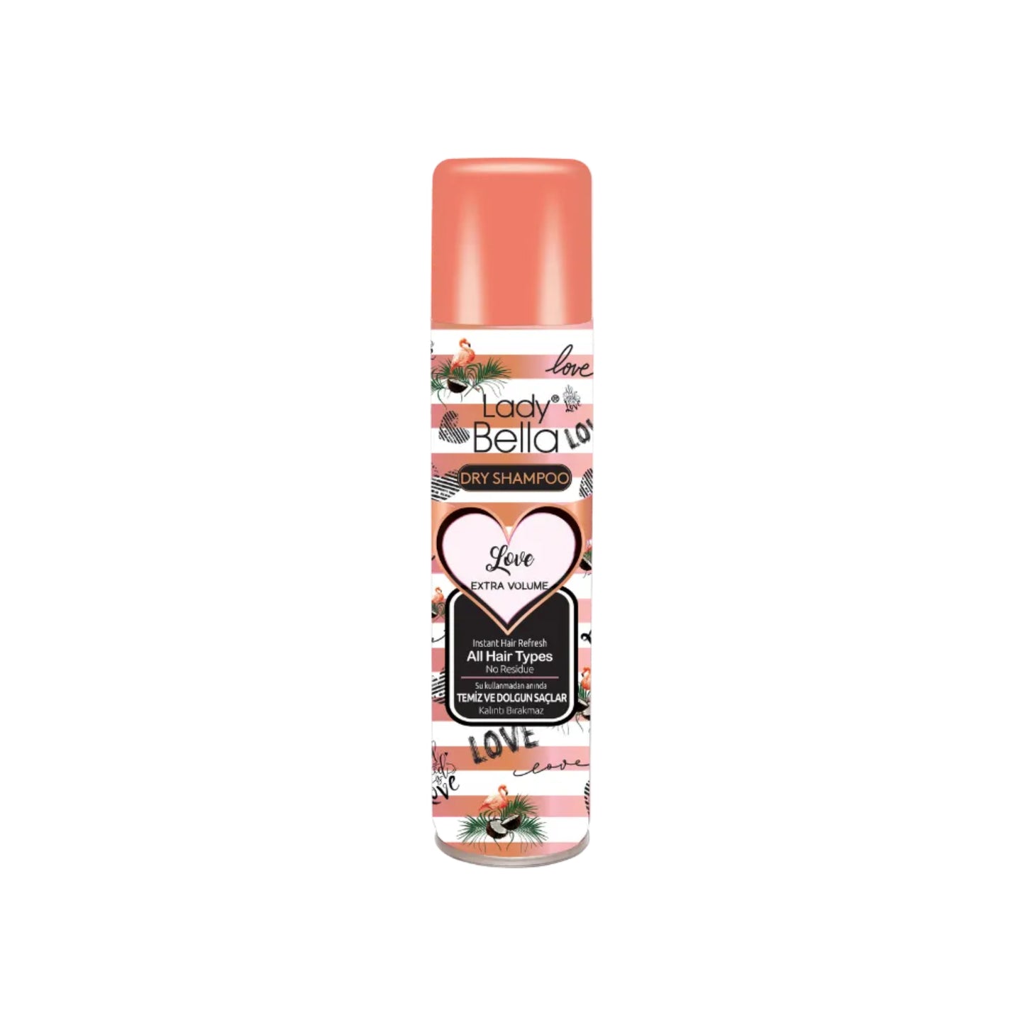 Lady Bella Dry Shampoo Love 200ml for hair refreshing