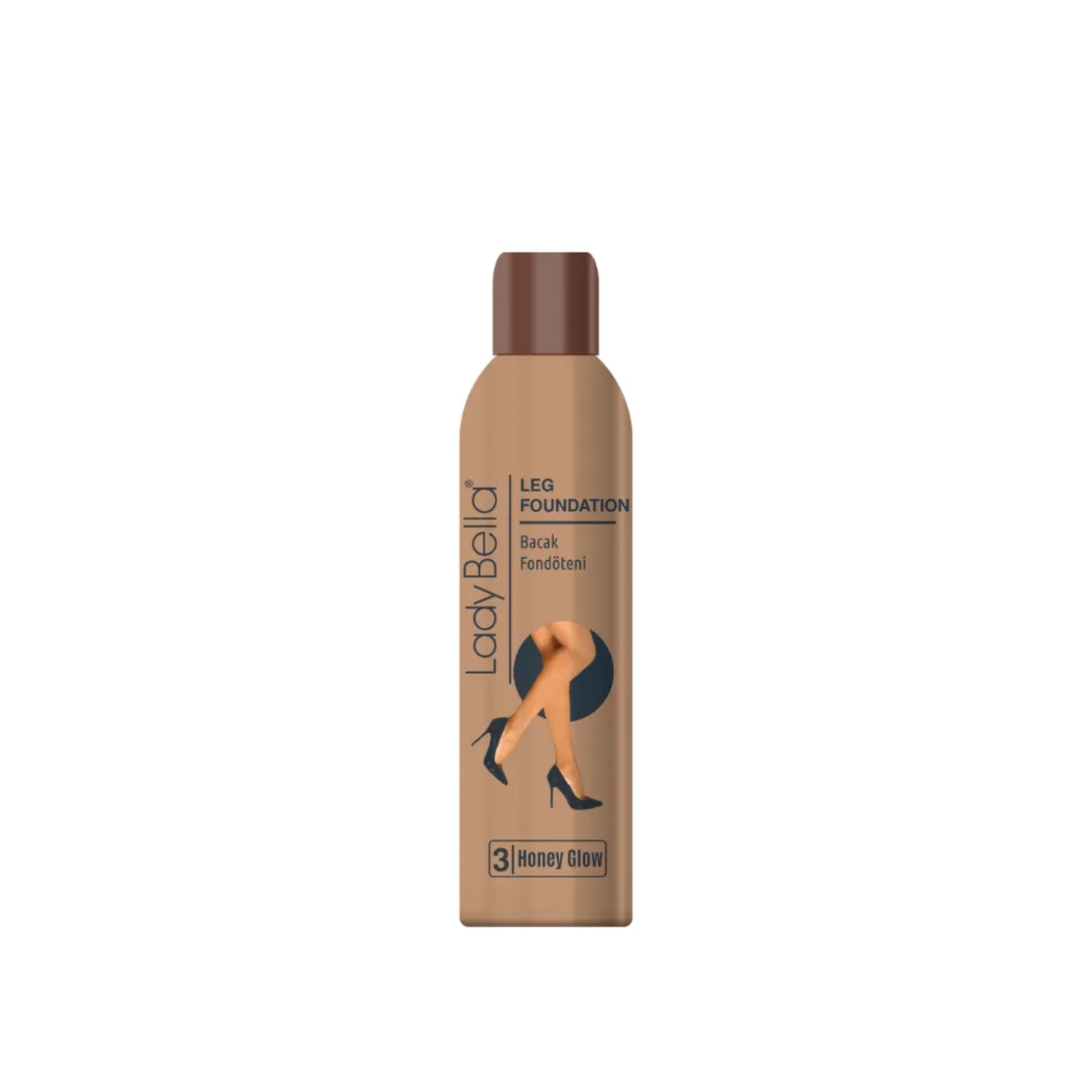 Lady Bella Leg Foundation Honey Glow 150ml for even skin tone