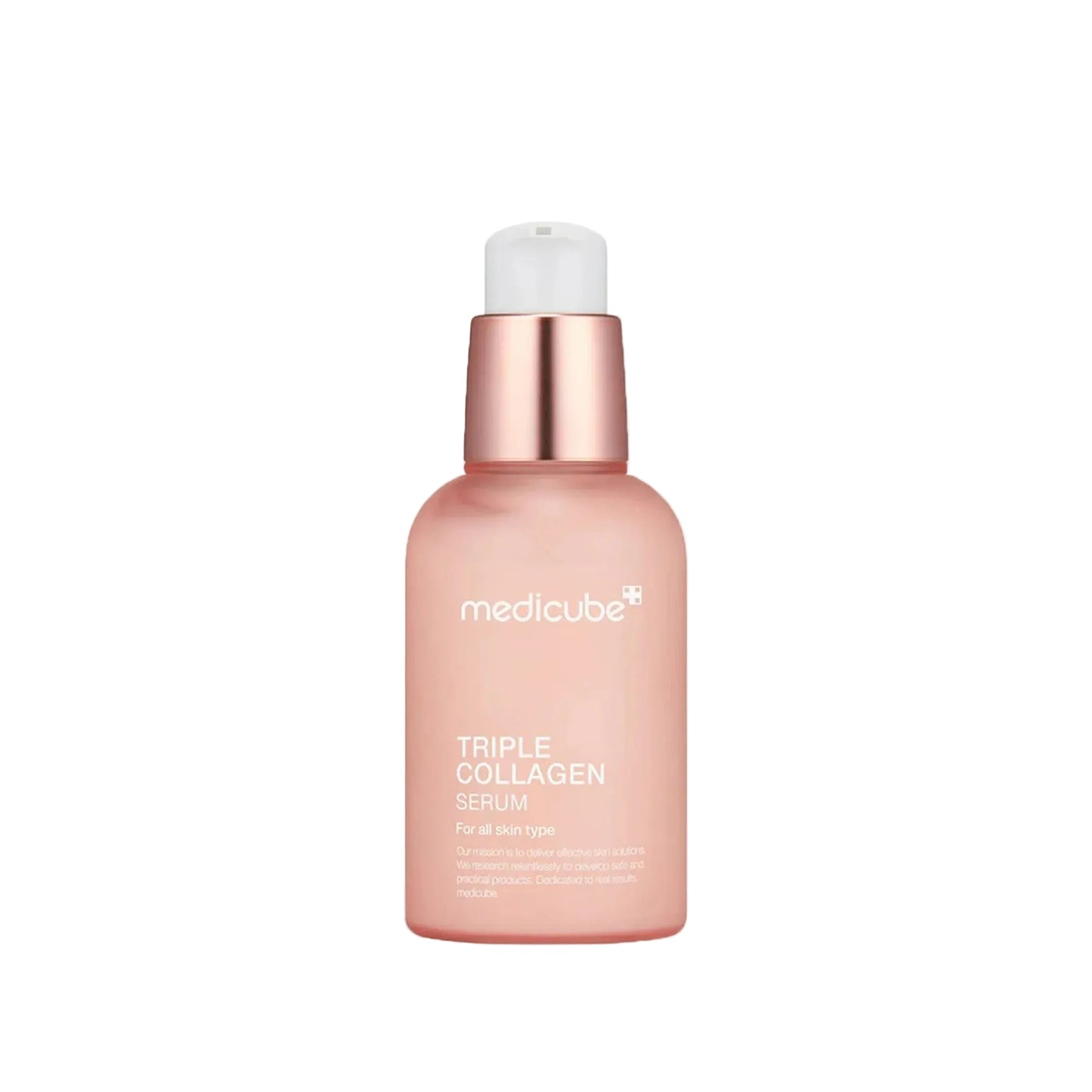 Medicube Triple Collagen Serum bottle on a light gray background