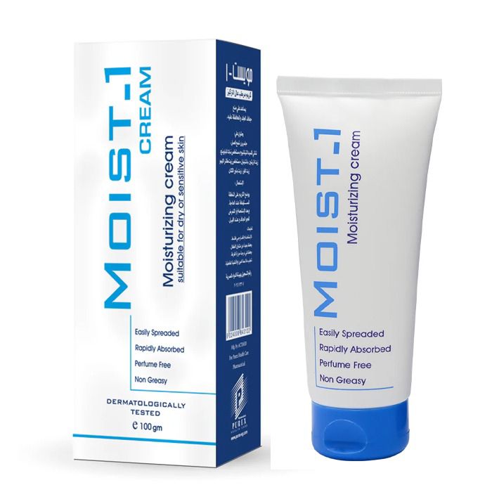 MOIST-1 Moisturizing Cream 100ml - كريم مويست-1 المرطب للترطيب اليومي والعناية بالبشرة | Lumella