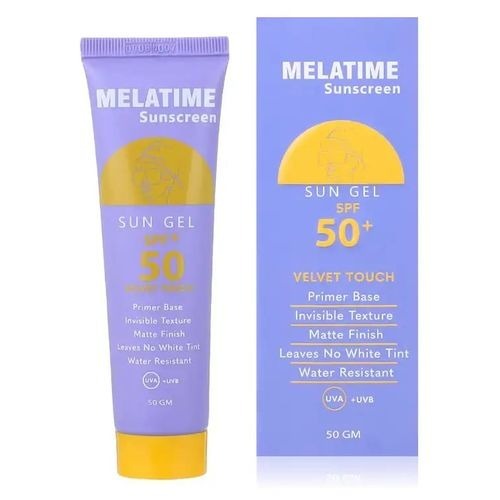 Melatime Sunscreen Gel SPF50+ 50g - جل ميلاتايم للحماية من الشمس بعامل حماية 50+ للبشرة الدهنية والمختلطة | Lumella