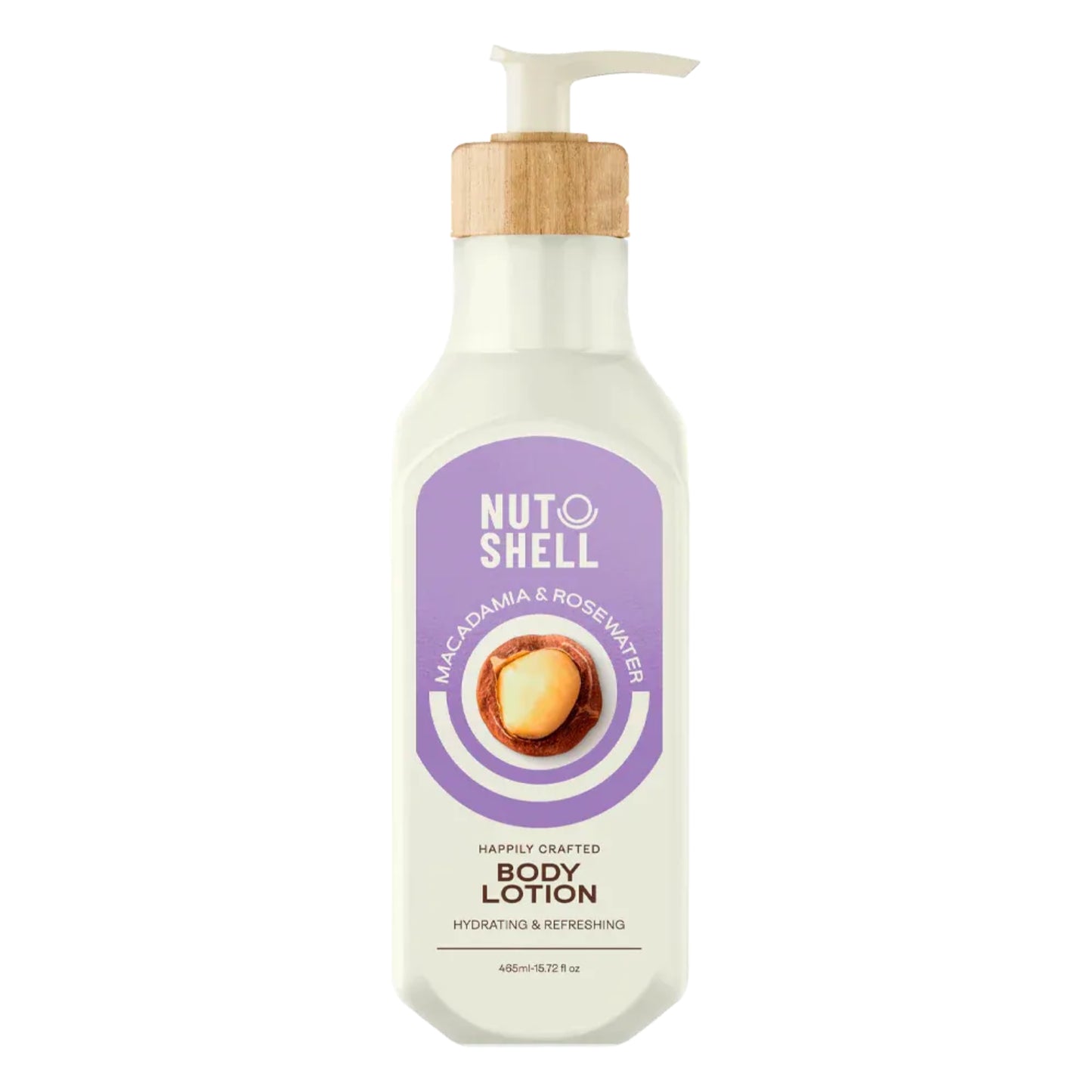 Nutshell Macadamia & Rose Water Body Lotion 465ml for deep hydration