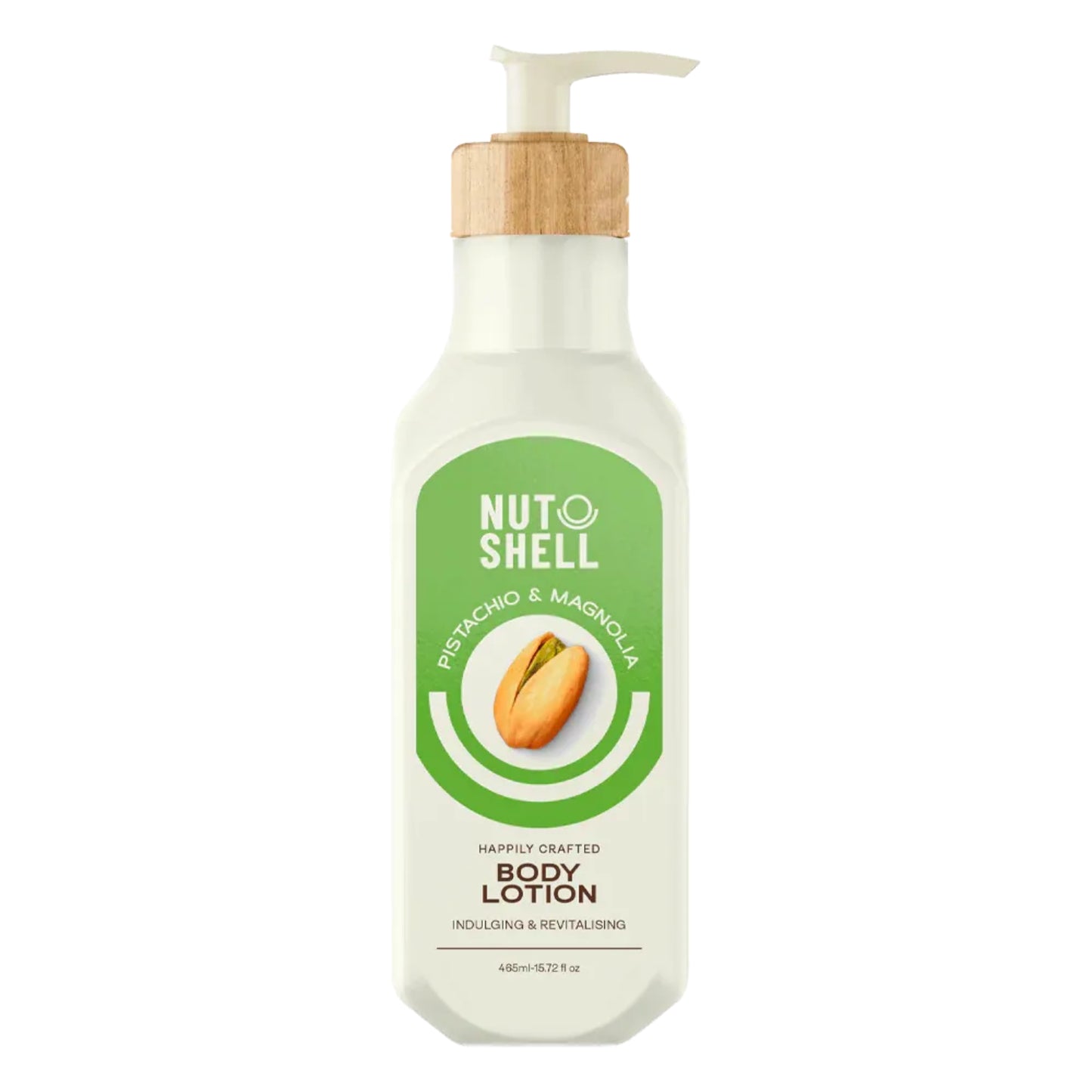 Nutshell Pistachio & Magnolia Body Lotion 465ml for deep hydration