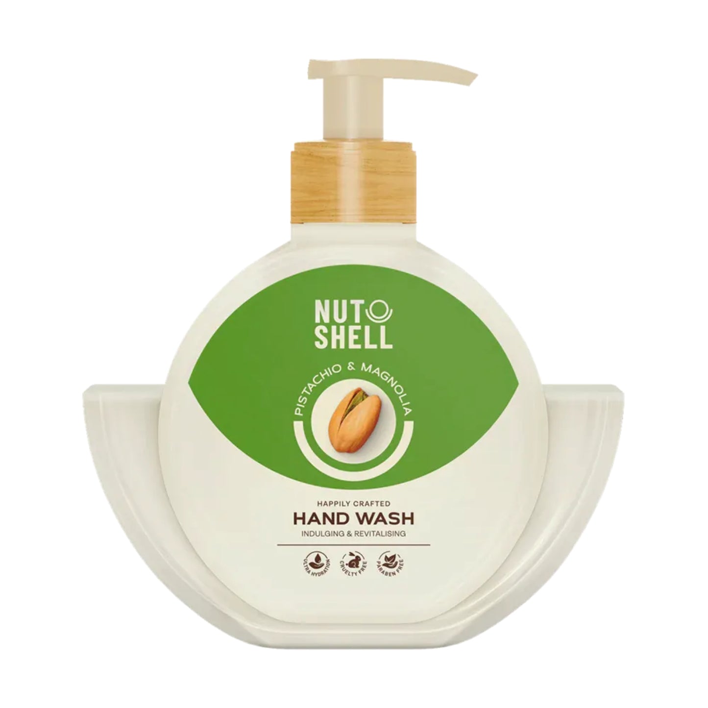 Nutshell Pistachio & Magnolia Hand Wash 375ml for gentle hand cleansing