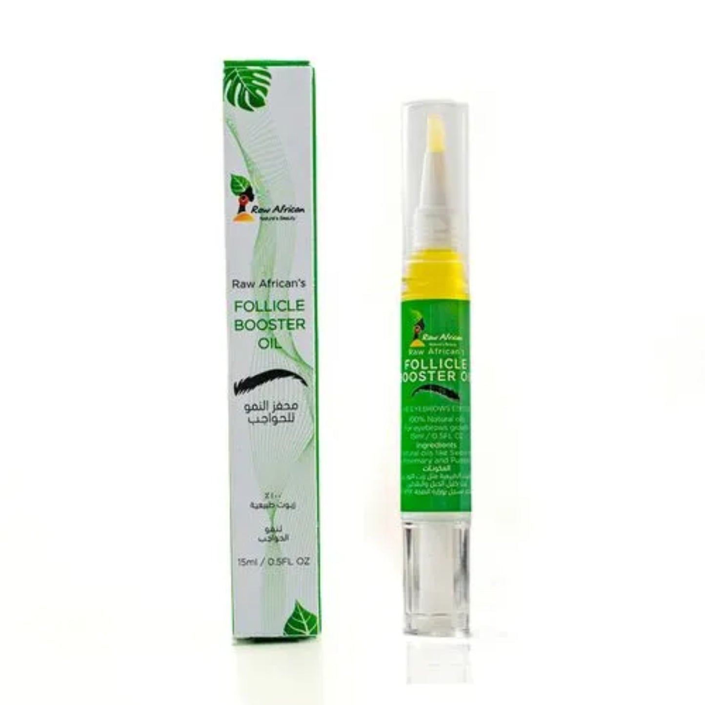 Raw African Follicle Booster Oil 15ml for eyebrow growth