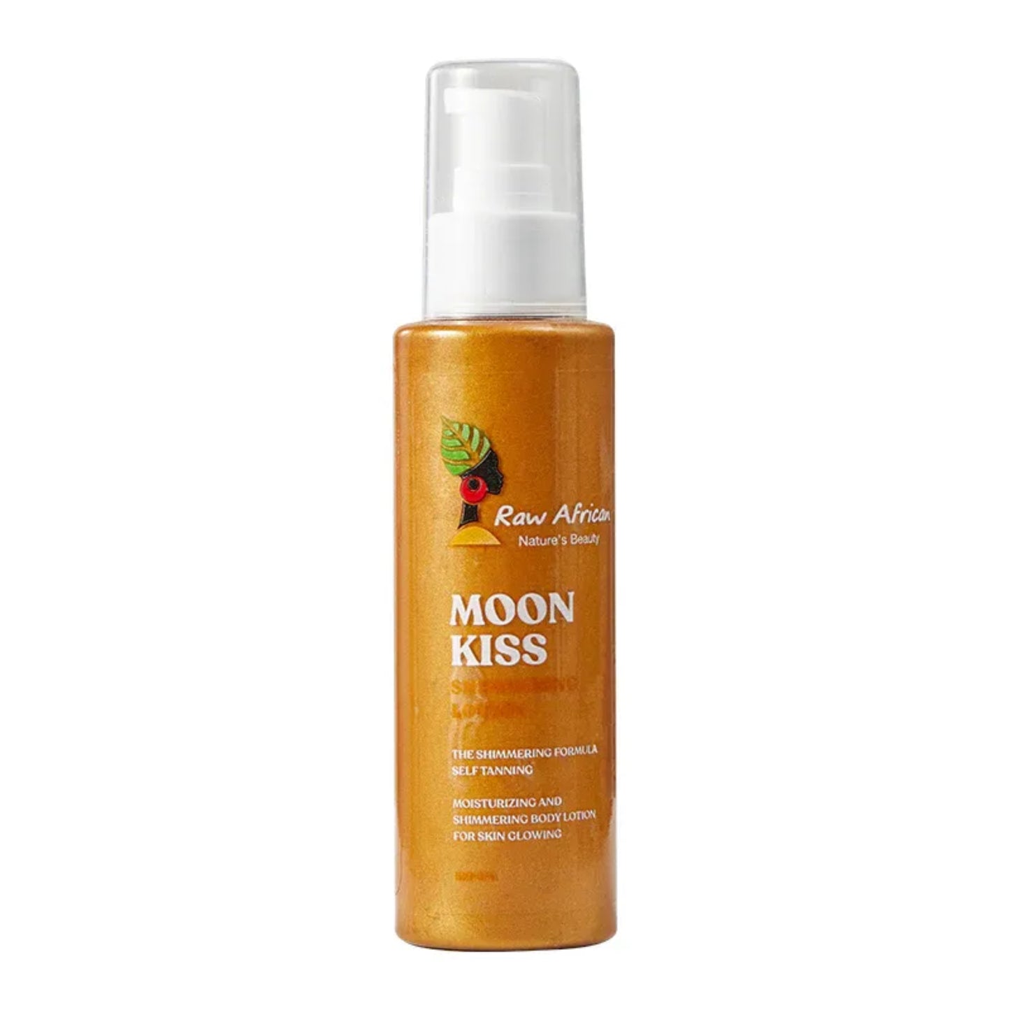 Raw African Moon Kiss Shimmering Lotion 120ml for radiant glow