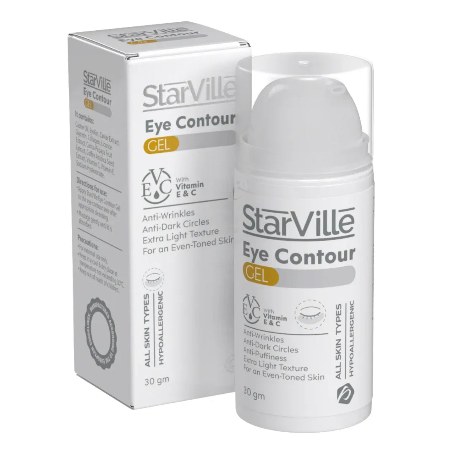 Starville Eye Contour Gel 30gm for dark circles and puffiness reduction
