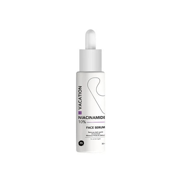 Vacation Niacinamide + Zn PCA Serum 10% 30ml - سيروم فاكيشن بالنياسيناميد 10% والزنك لتنقية البشرة وتقليل المسام | Lumella