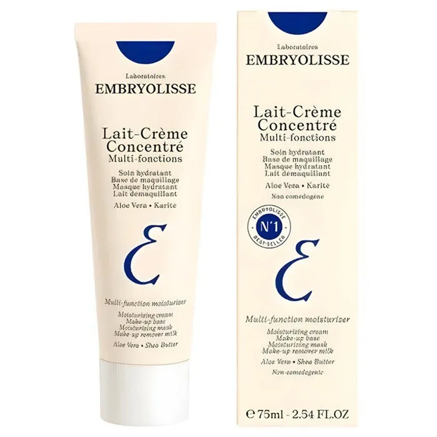 Embryolisse Lait-Crème Concentré Multi-fonctions tube and packaging on a white background