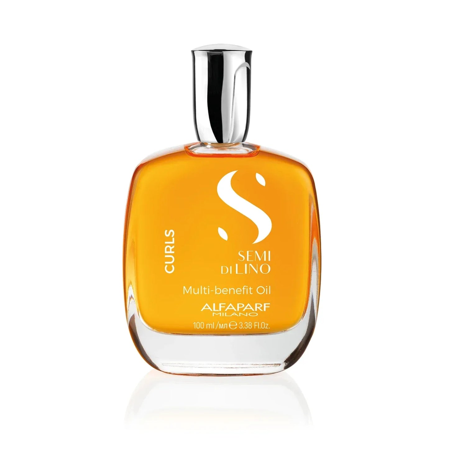 Alfaparf Milano Multi-Benefit Curl Oil 100ml for frizz control and shine
