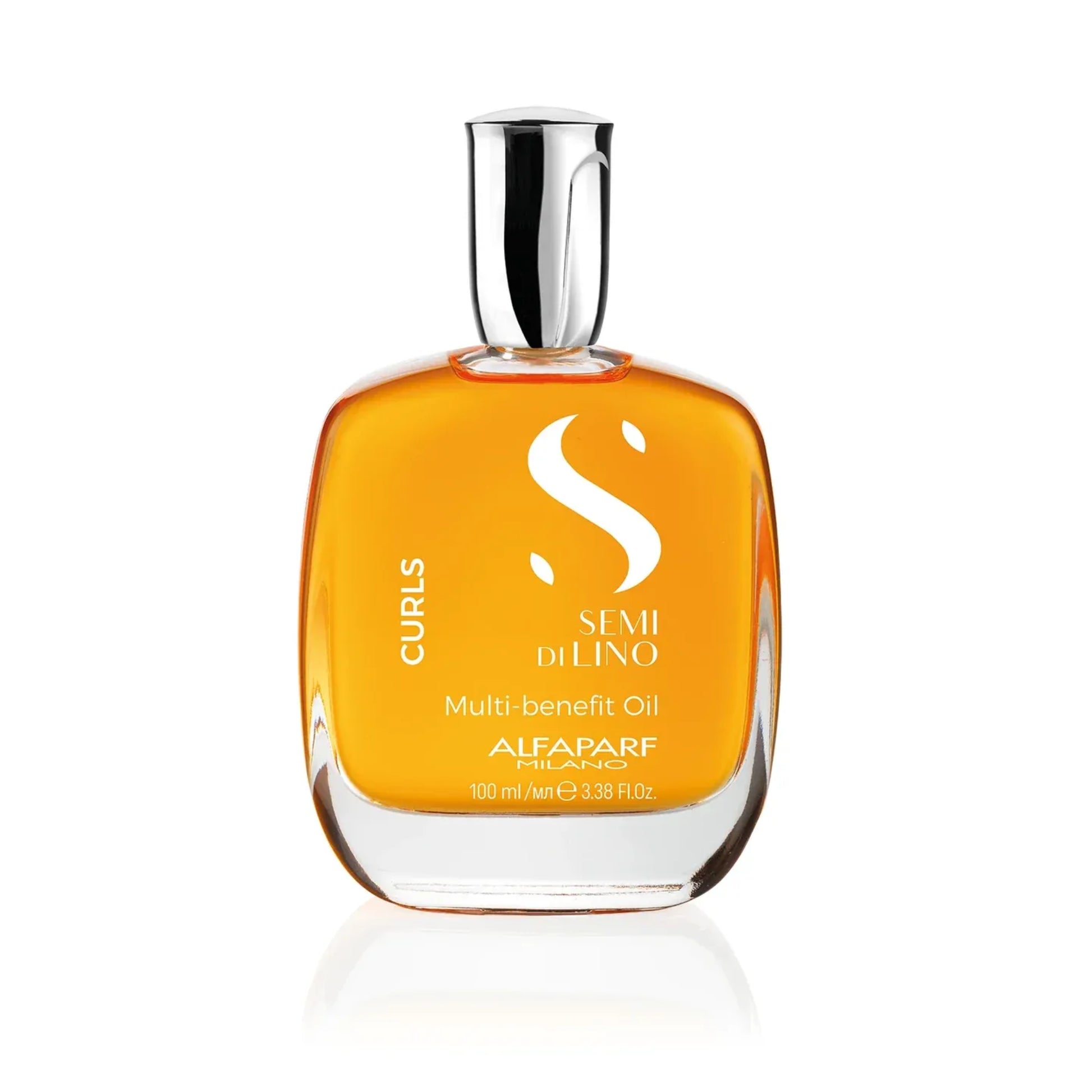 Alfaparf Milano Multi-Benefit Curl Oil 100ml for frizz control and shine
