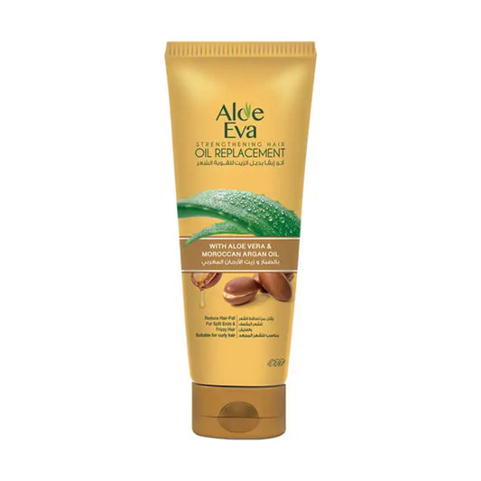 Aloe Eva hair oil replacement tube on a white background