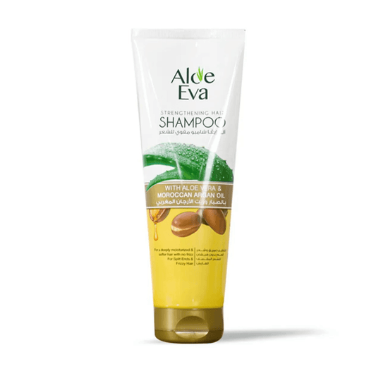 Aloe Eva Shampoo with Aloe Vera & Moroccan Argan Oil 230ml - شامبو ألو إيفا بالصبار وزيت الأرجان المغربي لتنظيف وترطيب الشعر | Lumella
