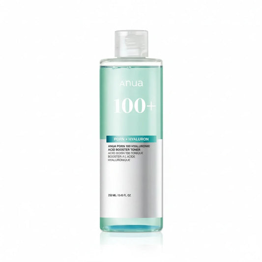 Anua 100+ toner bottle on a white background