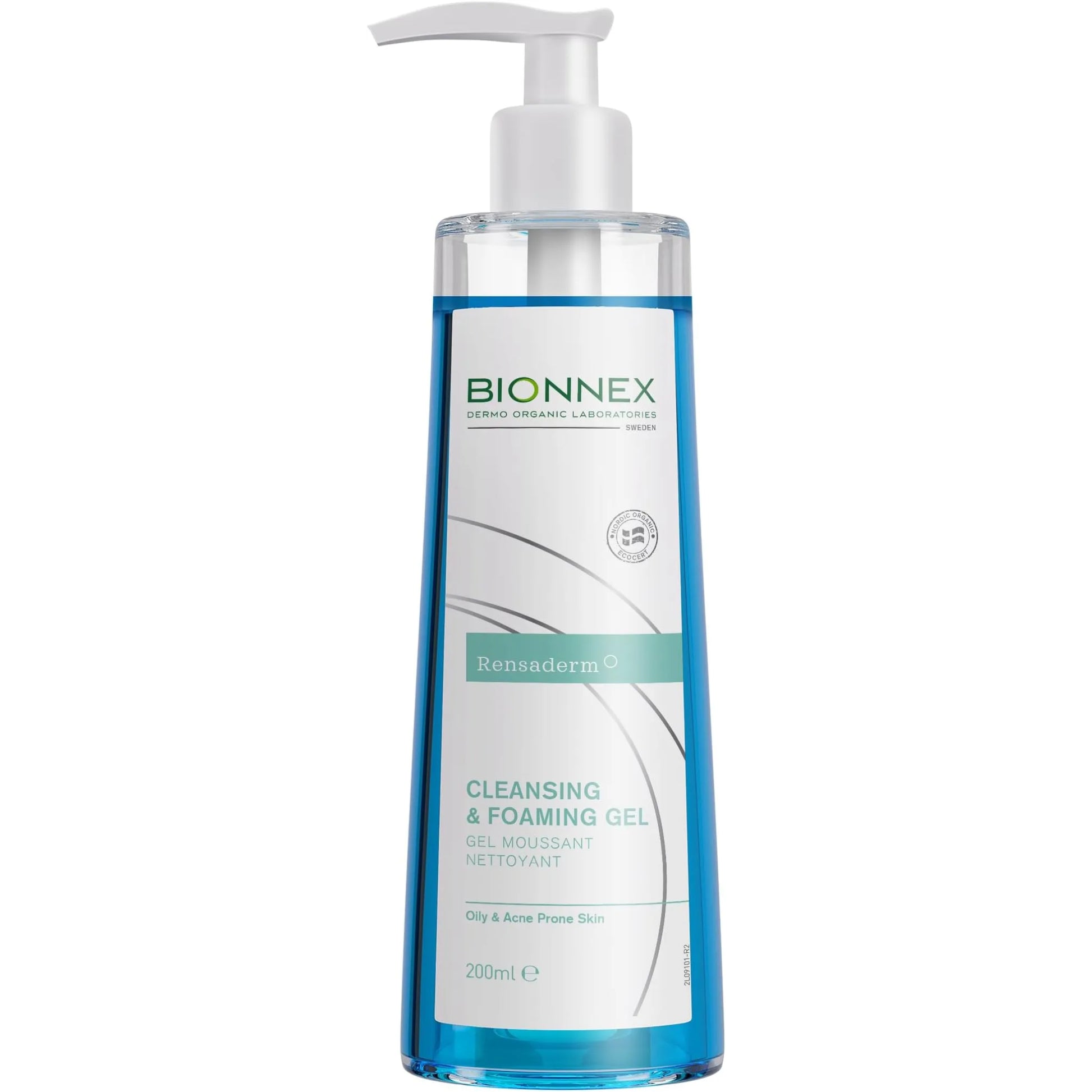 Bionnex Rensaderm Cleansing and Foaming Gel 200ml for deep pore cleansing
