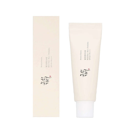 Beauty of Joseon Relief Sun Rice + Probiotics SPF50+ 50ml - واقي بيوتي أوف جوسون بالأرز والبروبيوتيك بعامل حماية 50+ | Lumella
