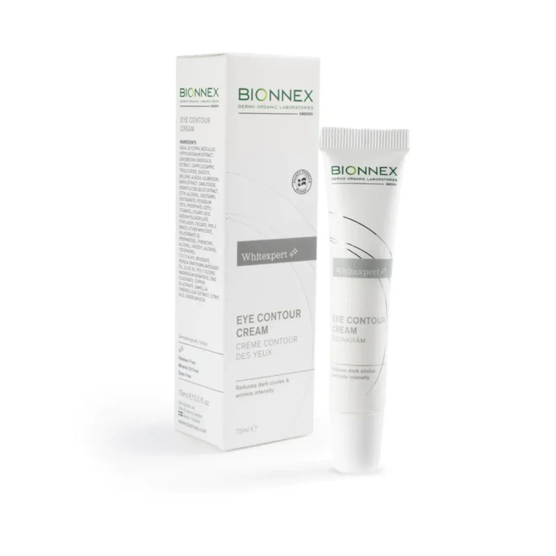 Bionnex Whitexpert Eye Contour Cream 15ml for dark circle reduction

