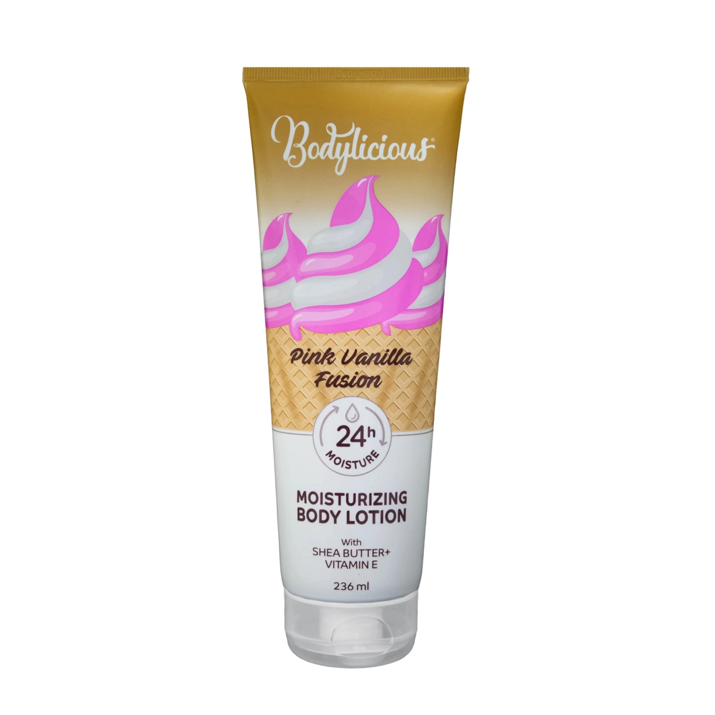 Bodylicious Pink Vanilla Fusion Body Lotion 236ml for skin hydration
