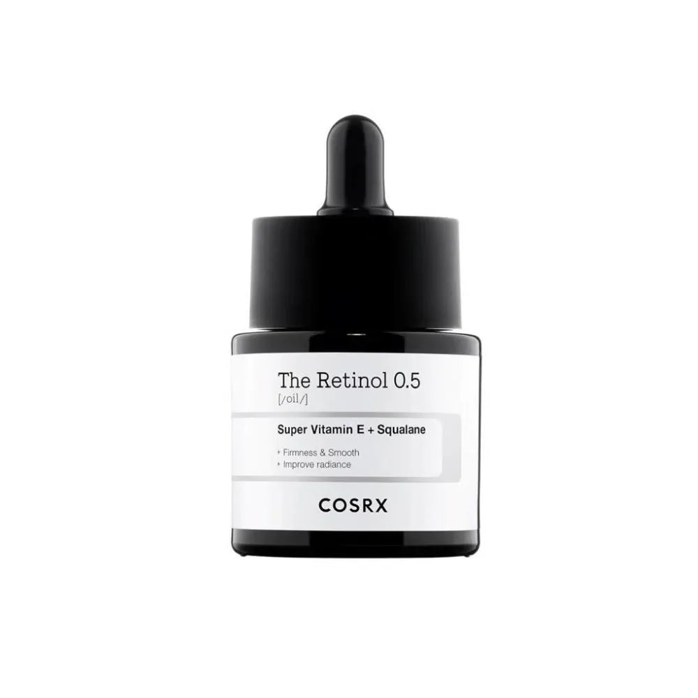 Cosrx skincare product with dropper on a white background