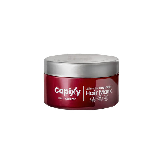 CapiXY hair mask jar on a white background