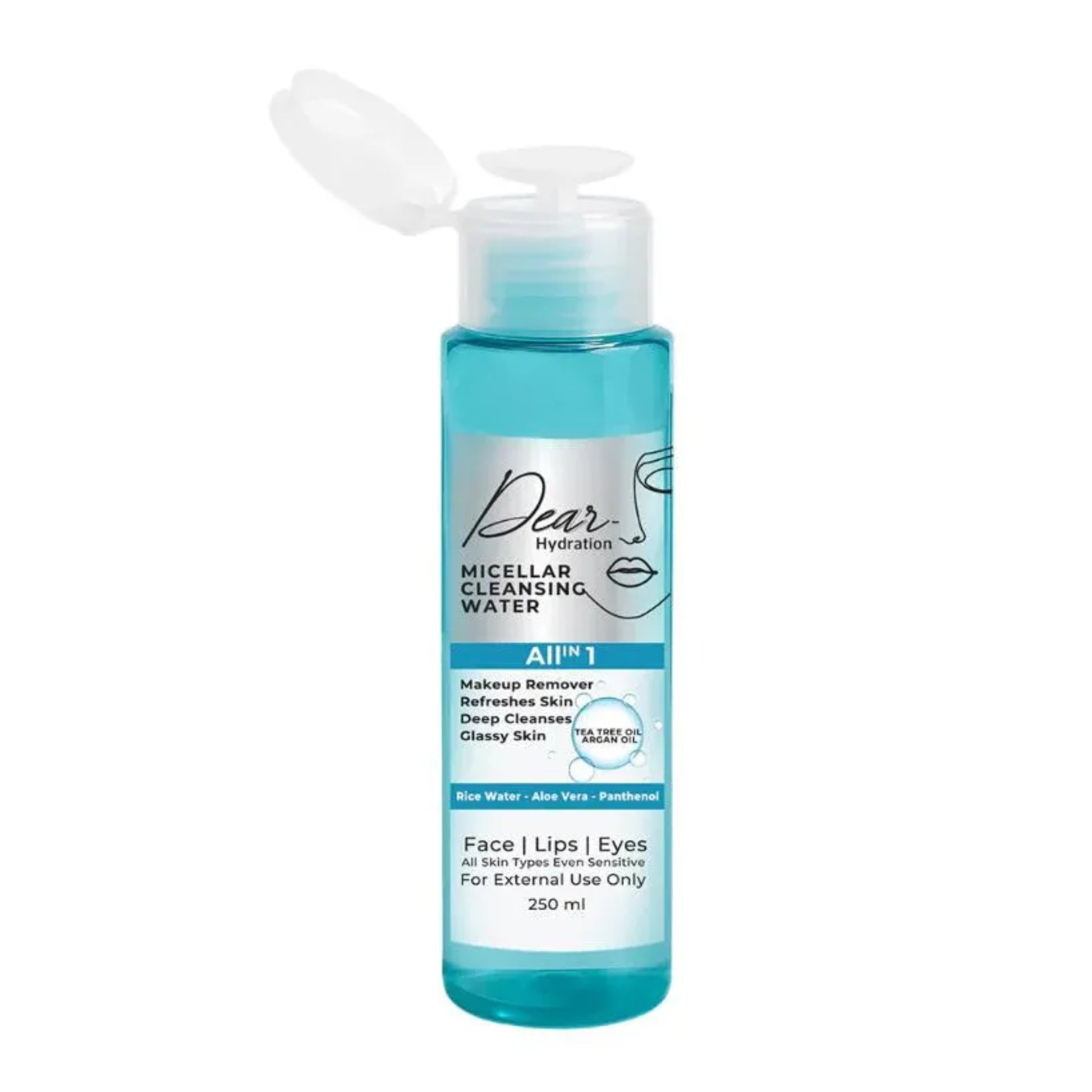 Dear Micellar Cleansing Water 250ml for gentle makeup removal