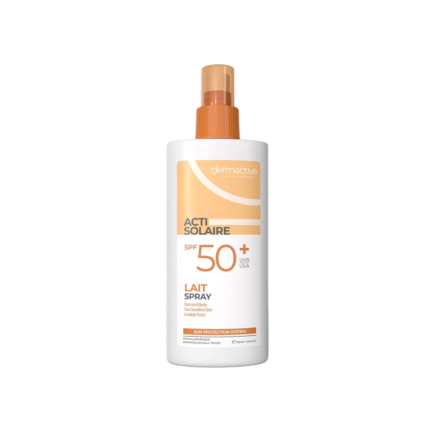 Dermactive Acti-Solaire SPF50 Lait Spray 125ml for sun protection
