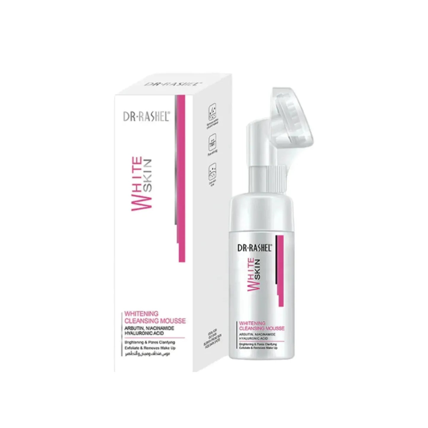 Dr. Rashel Whitening Skin Cleansing Mousse 115ml for facial brightening
