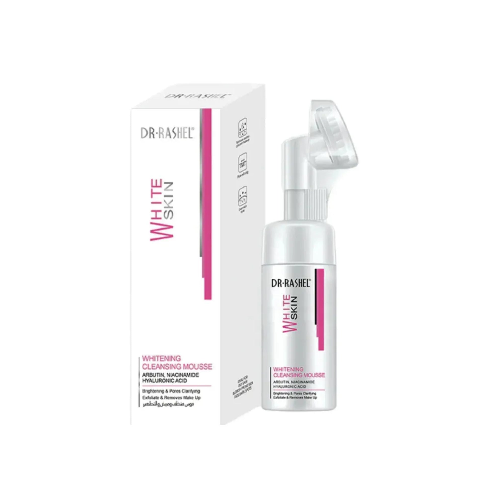 Dr. Rashel Whitening Skin Cleansing Mousse 115ml for facial brightening
