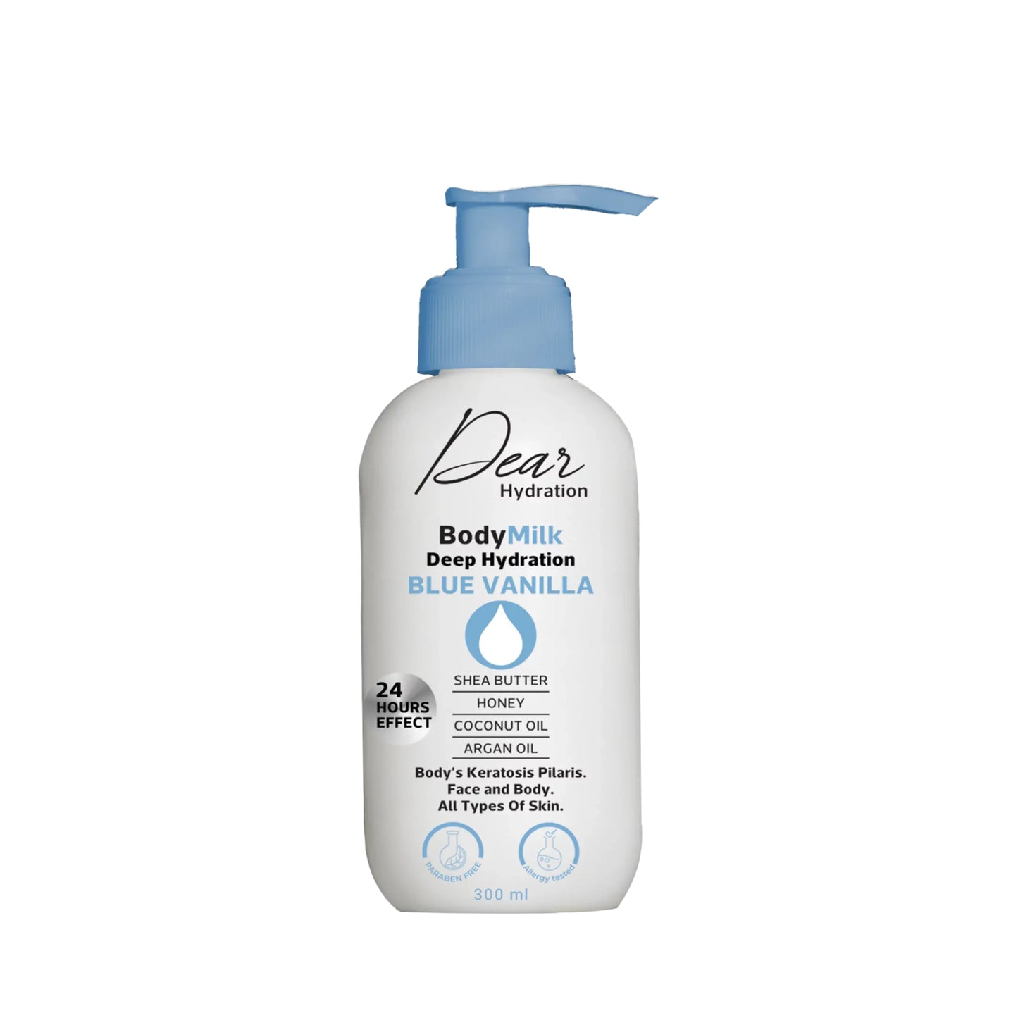 Dear Hydration Body Milk 300ml for deep skin hydration
