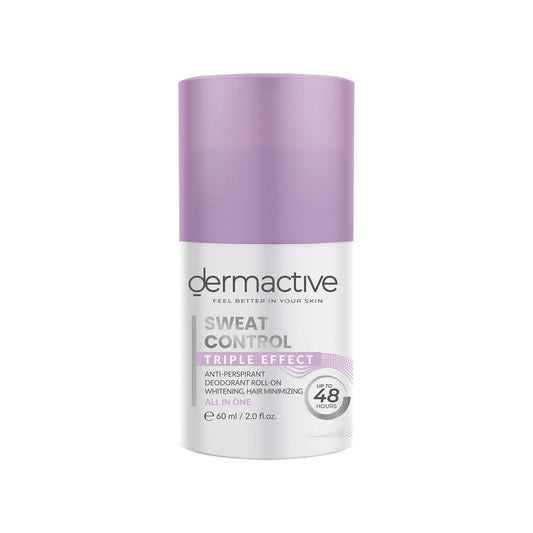 Dermactive Sweat Control Tri-Effect Roll-On 60ml for underarm protection
