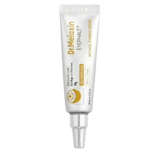 Dr. Meladrin eye cream tube on a white background