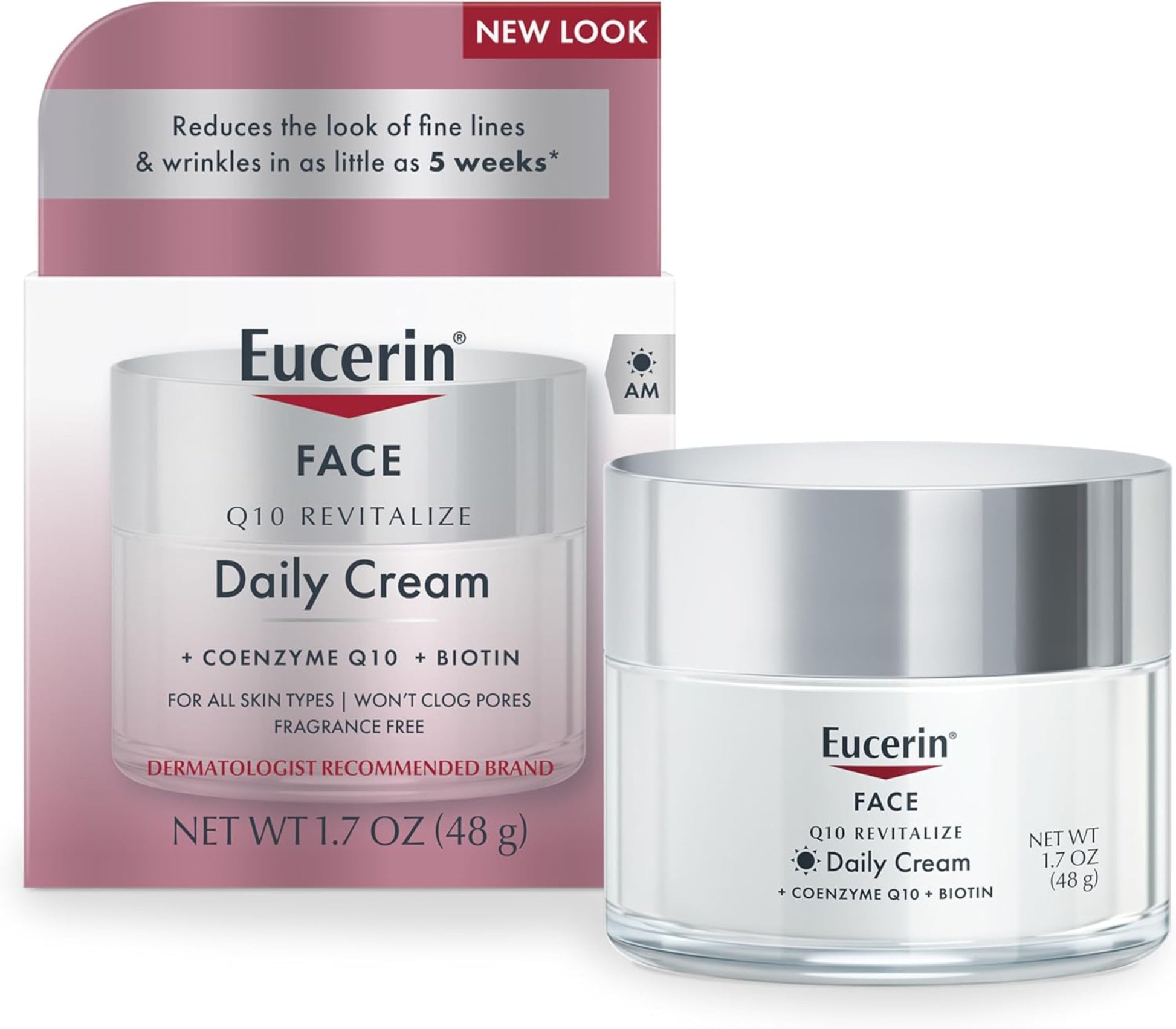 Eucerin Face Daily Cream packaging with a white background